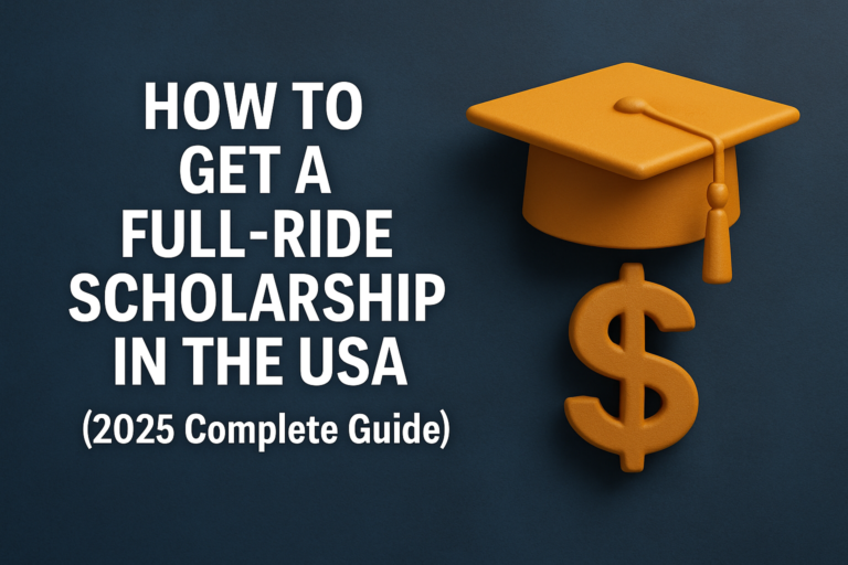 How to Get a Full-Ride Scholarship in the USA (2025 Complete Guide)